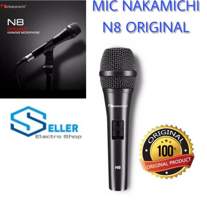 Mic Kabel Nakamichi N8 Original/Nakamichi N8/Mic Dynamic Karaoke
