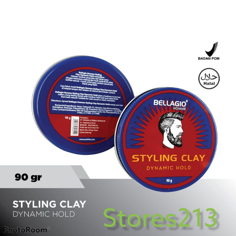 BELLAGIO POMADE STYLING CLAY DYNAMIC 90g