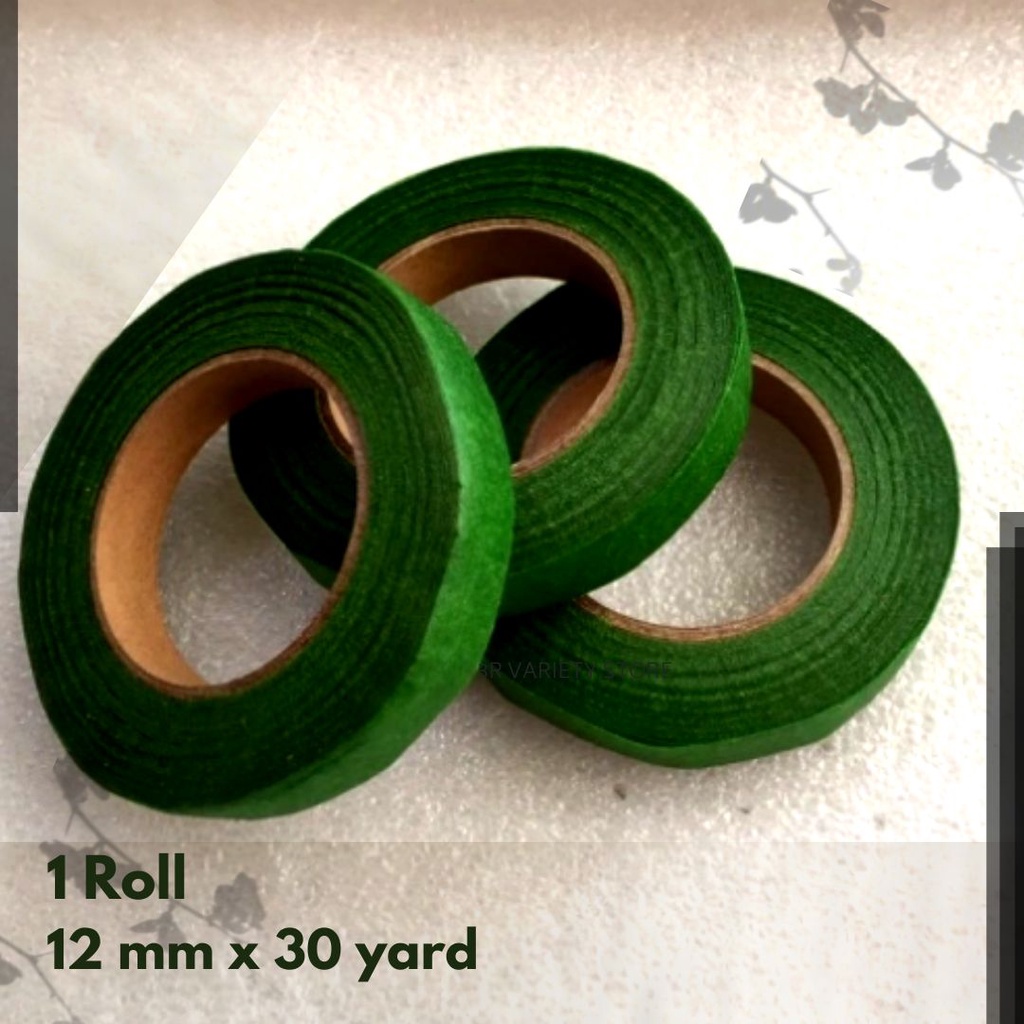 

Floral Tape Isolasi Selotip Bunga Hijau Daun 12mm x 30Y