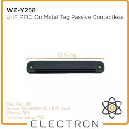 UHF RFID On Metal Tag Passive Contactless - Screw Holes &amp; Adhesive