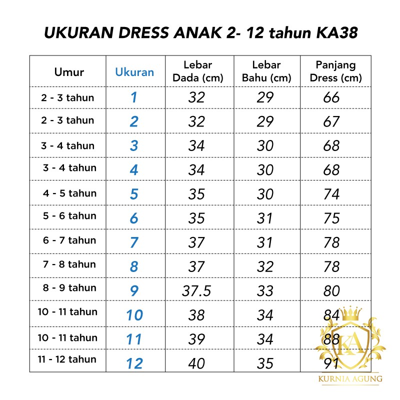 Gaun Anak 3 Tahun Pesta Import Terbaru Kekinian 2022 Brukat Mewah sampai 12 Tahun KA38