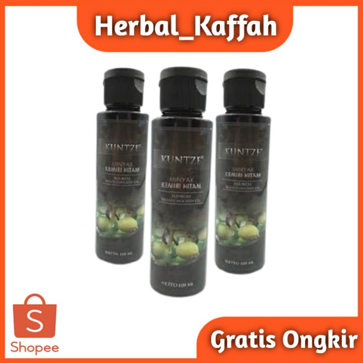 Kuntze MINYAK KEMIRI ASLI PENUMBUH RAMBUT  KEMIRI BLACK ORIGINAL 100 %