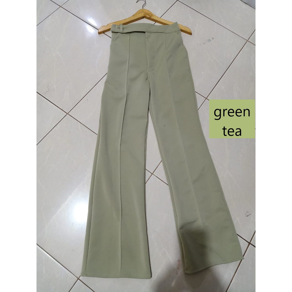 CATHERINE - CELANA KULOT LIST JUMBO (L - XXXL) TERBARU/CELANA WANITA/CELANA BAHAN TEBAL