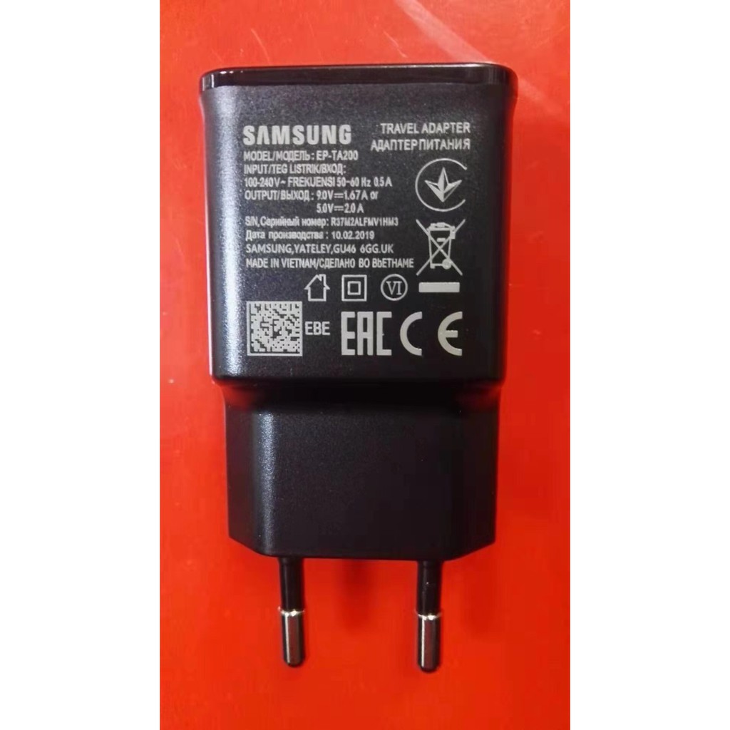 A_   Original Charger Samsung S10, S10 Plus ,S10 E Colokan type C + kabel