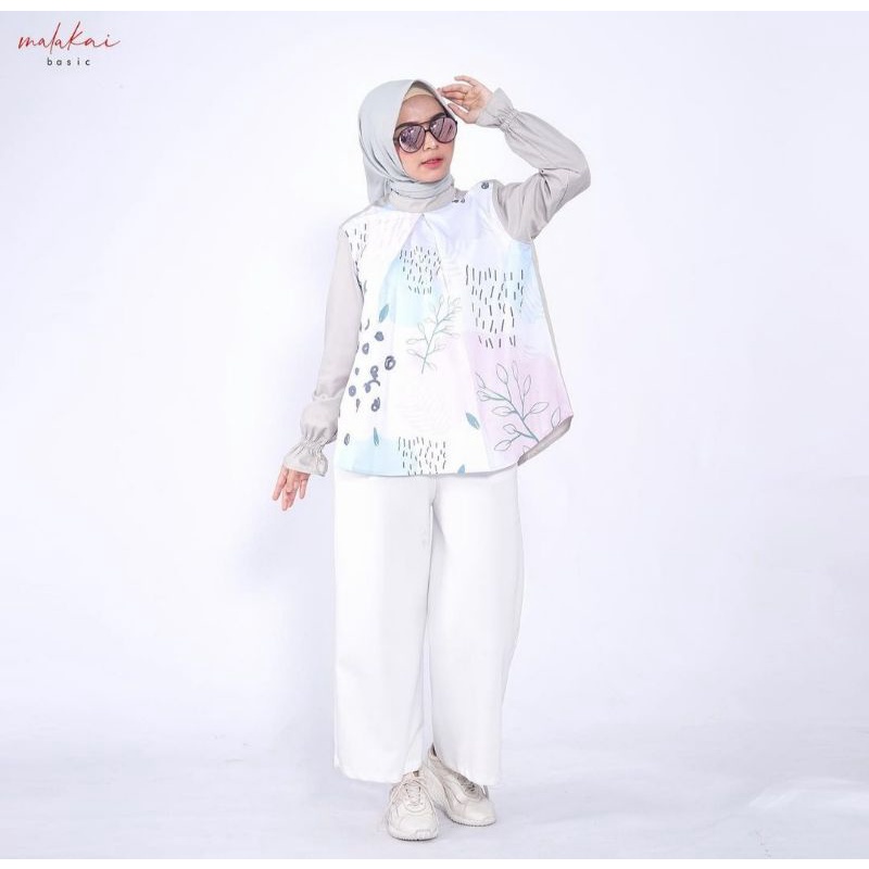 Atasan / kemeja printing premium Malakai basic / Hi fashion