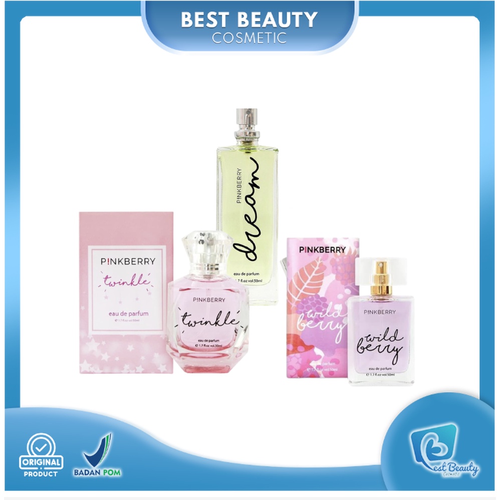 ★ BB ★ Pinkberry EDP Dream 50ml - Twinkle 50ml - Wild Berry 50ml - Eau De Toilette - Parfume - Parfum - Minyak Wangi