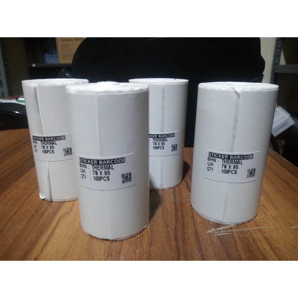 Label Thermal 76x95 isi 100 Stiker Resi Pengiriman Marketplace Toko Online Sticker 80x100 78x95