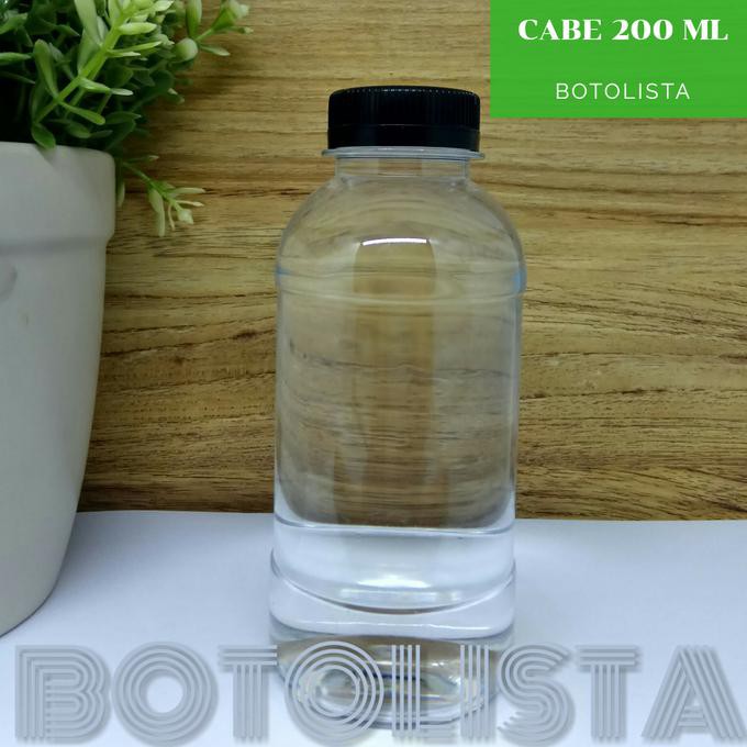 BOTOL CABE 200ML. BOTOL MINUMAN KEMASAN PLASTIK 200 ML