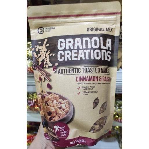 

Granola Creation 400 GR Cinnamon & Raisin- ORIGINAL MIX Creations