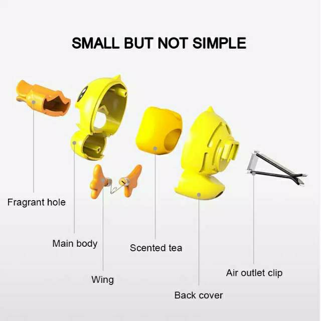 Pajangan Parfum  Mobil Dashboard Bebek Lucu - Cartoon Duckling Car Air Freshener