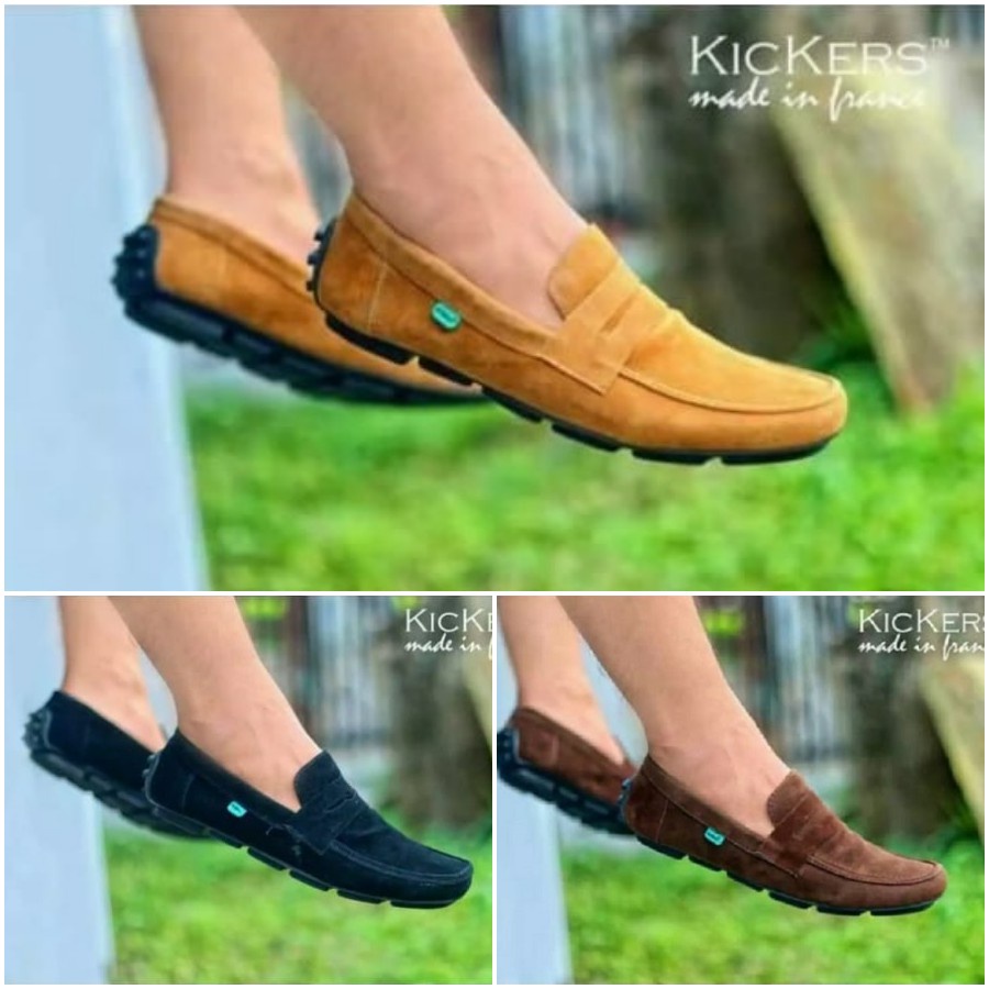 Sepatu Slop Pria Kickers Javlin Sepatu Keren Murah Kasual Slip on Terlaris