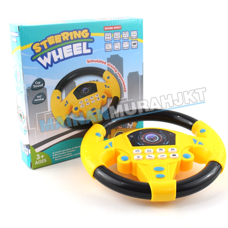 MAINANKEI MAINAN ANAK MURAH STEERING WHEEL SETIR SETIRAN MOBIL SOUND EFFECT SETIR MOBIL ANAK