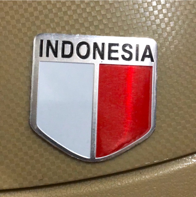 Tempelan Stiker Emblem Mobil Flag BENDERA OPAL MODE Germany England Italy Australia France America