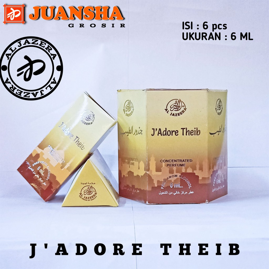 PARFUM AL JAZEERA || J'ADORE THIEB || 6ML ROLL ON  || MINYAK WANGI || PARFUM NON ALKOHOL