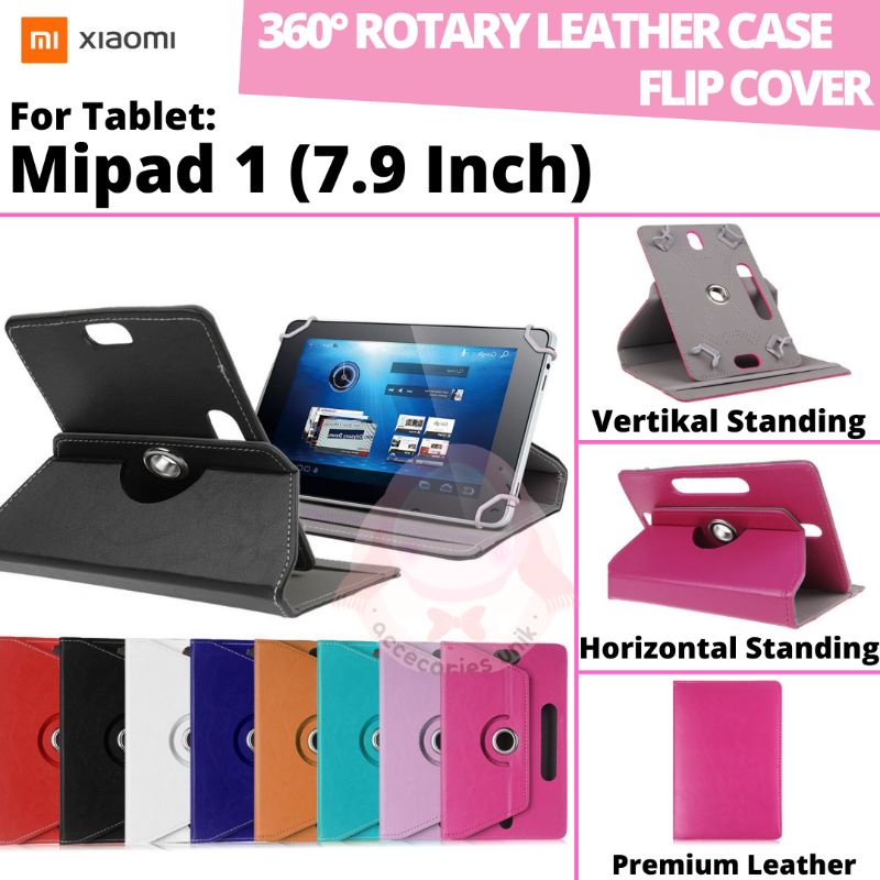 Xiaomi Mi Pad Mipad 1 8 Inch Rotary Case Leather Flip Casing Book Cover Kesing