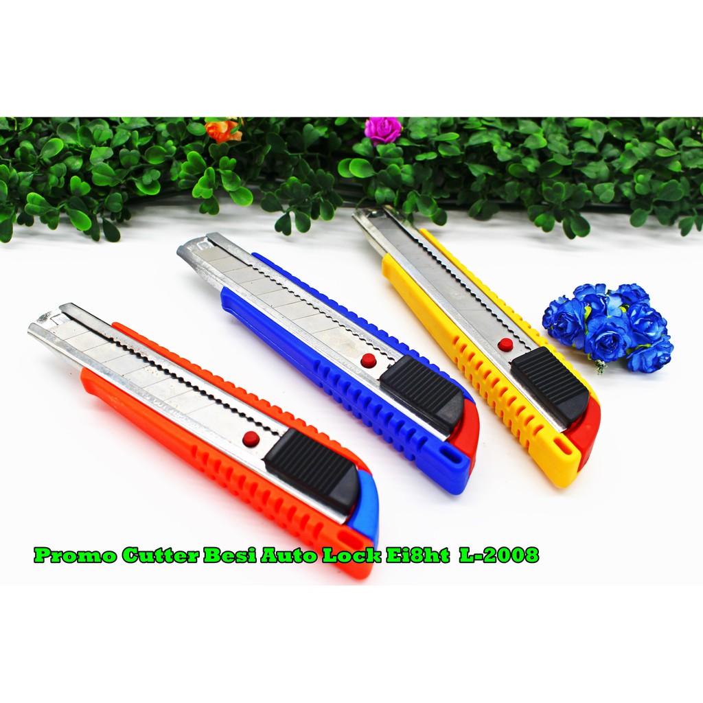 

PROMO CUTTER BESI EI8HT L-2008 / PISAU CUTER EIGHT L2008 AUTO LOCK