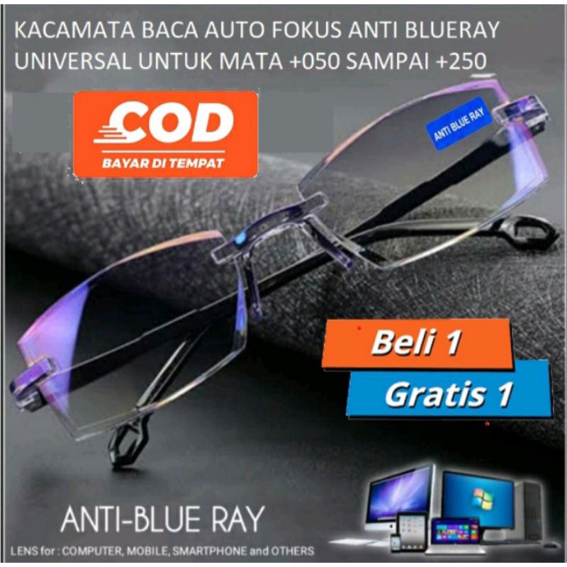 PROMO BELI 1 GRATIS 1 Kacamata Baca Super Fokus Anti Radiasi Ultra Blueray Kacamata Ajaib Kacamata o