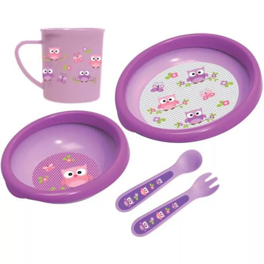 Baby Safe Feeding Set FS500 5pcs - Piring Makan Bayi Anak