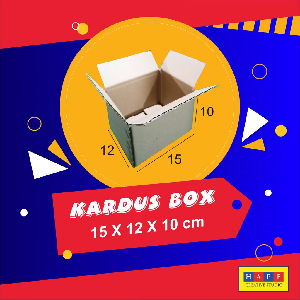 

Kardus Karton Coklat Ukuran 15 X 12 X 10