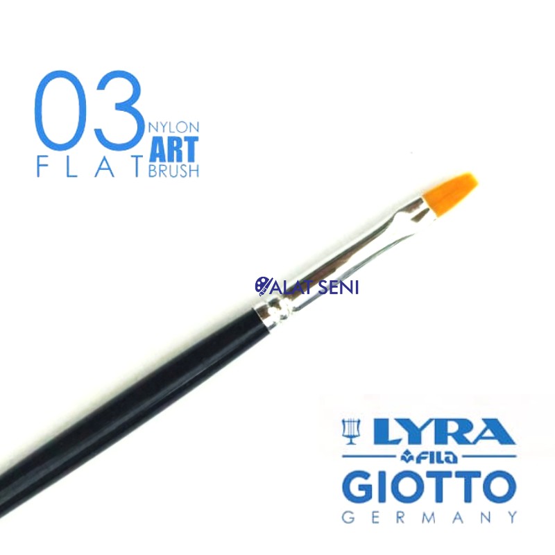 

Kuas Lyra Pipih 03 - Lyra Taklon Art Brush Flat No.03 - Kuas Lukis Lyra - Lyra Art Brush Flat No. 03