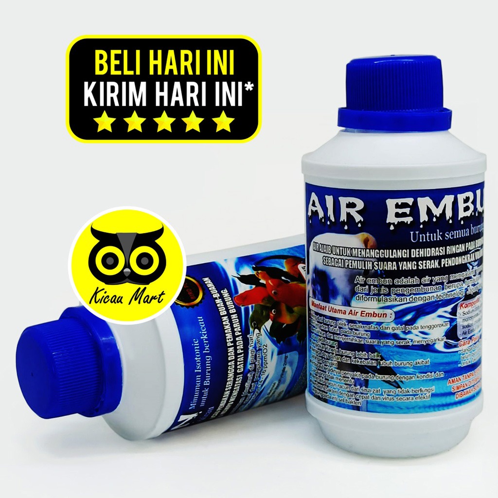 MINUMAN BURUNG AIR MINUM EMBUN VITAMIN OBAT BURUNG SERAK MURAI KACER LOVEBIRD KENARI PLECI AMEMSL