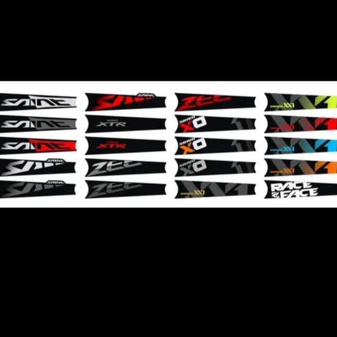 TERLARIS DECAL CRANK STIKER CRANK DEORE SLX XT XRT ZEE SAINT SRAM