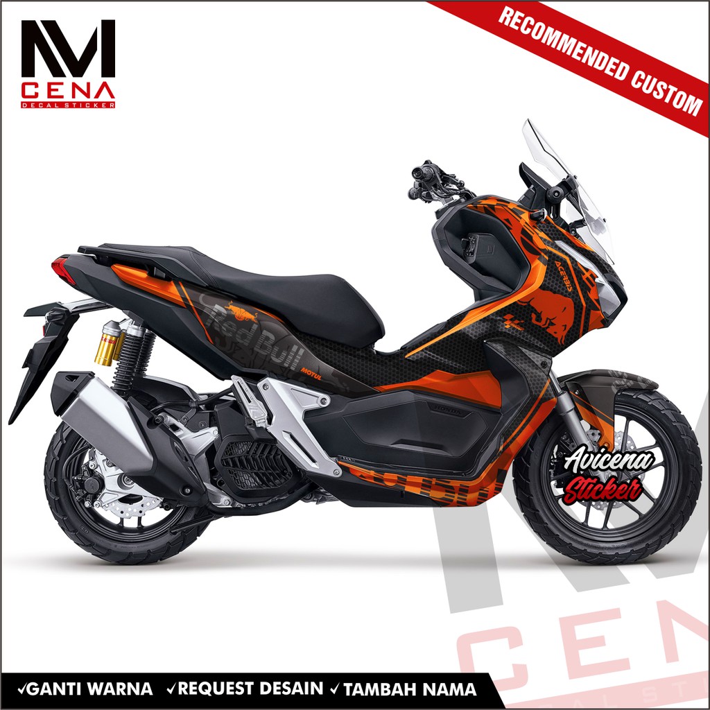 Sticker DECAL Honda ADV 150 full body, Sticker ADV, Sticker ADV 150 ,striping ADV 150 bull