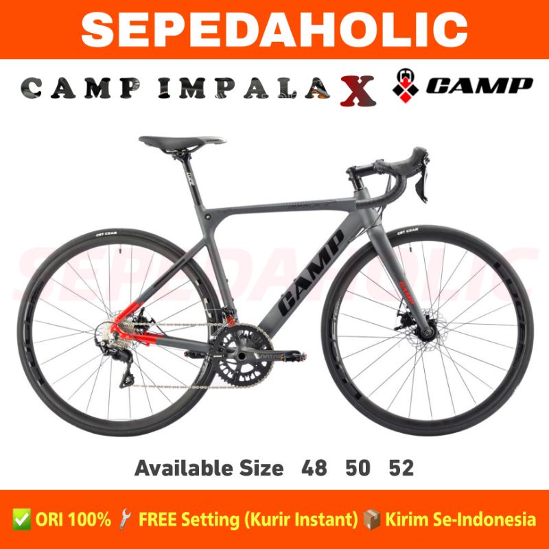 Sepeda Balap ELEMENT CAMP IMPALA X Roadbike 700C Alloy Shimano 105 11 Speed