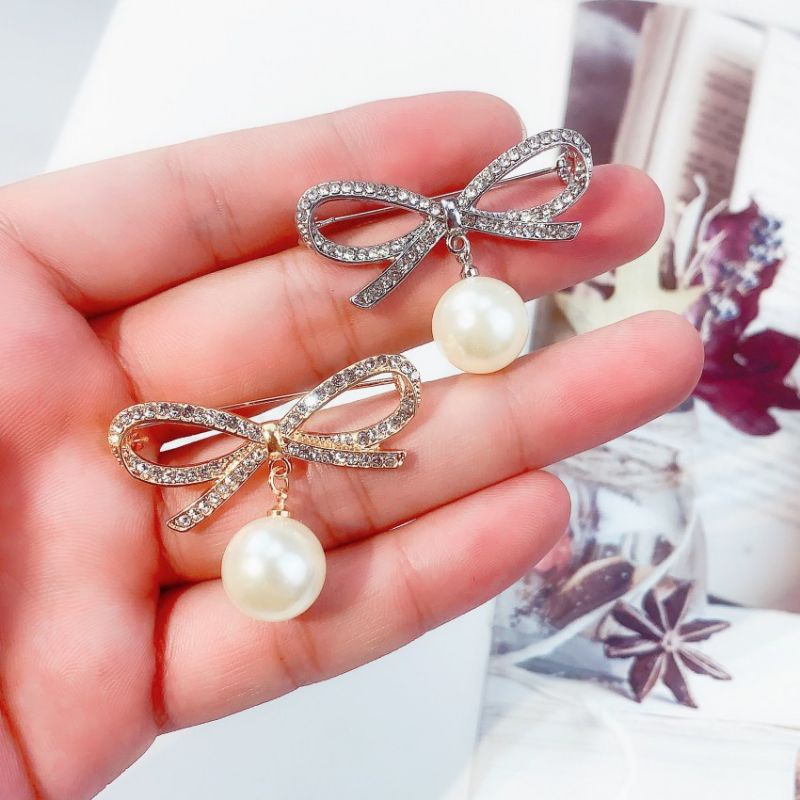 BROS DADA PITA KOREA / BROS SIMPLE PITA MUTIARA / BROOCH PEARL