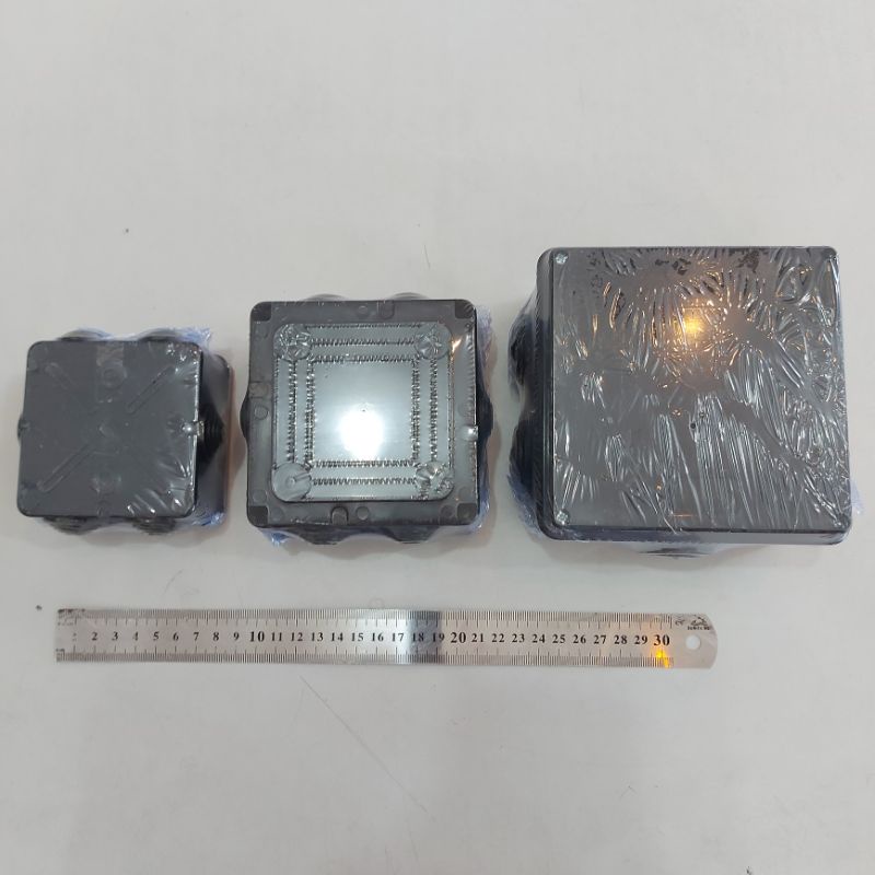 DURADOS DORADOS JUNCTION BOX KOTAK HITAM OUTDOOR INDOOR WATERPROOF LENGKAP MURAH TERMURAH KECIL SEDA