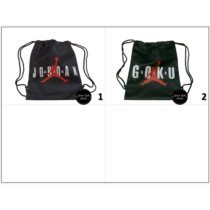 Tas Serut Airjordan Jordan 1 Basket Dunk Nike tas jaring AIr Jordan backpack basketball tas punggung