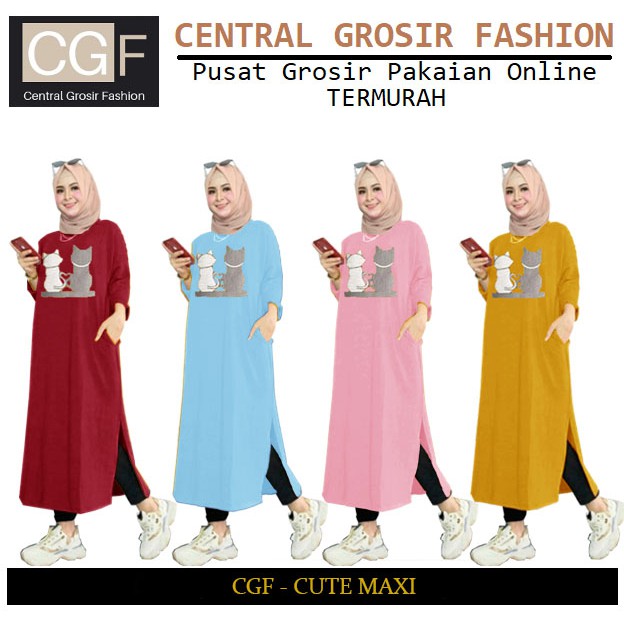 Cute Maxi - Central Grosir Fashion (CGF) - Ukuran L-XXL - Matt Baby Terri
