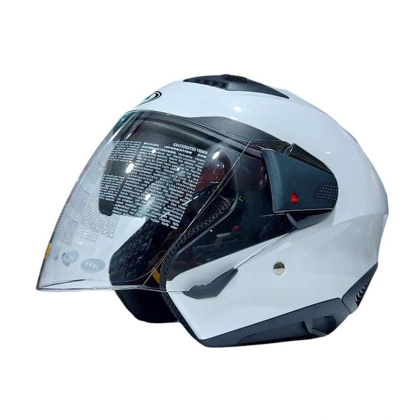 Helm Zeus ZS611 ZS 611 ZS-611 Half Face PUTIH