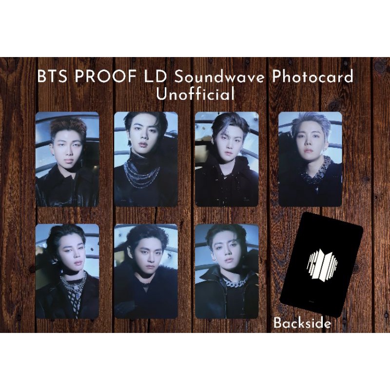 BTS Proof Lucky Draw Soundwave PC Photocard Unofficial