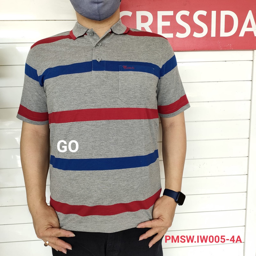 gof CRESSIDA PMSW KAOS FASHION COWOK BERKERAH 100% Original!