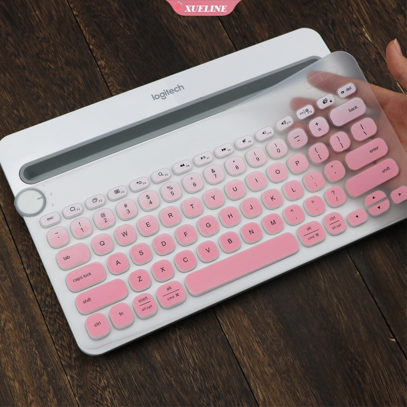 Cover Pelindung Keyboard Wireless Bluetooth Logitech K480 Bahan Silikon Anti Debu