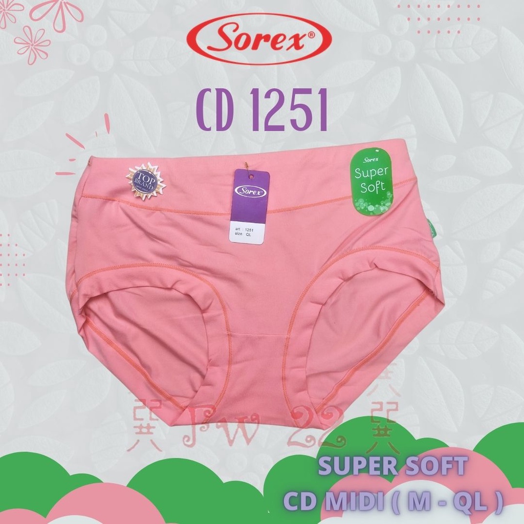 CD Wanita Sorex 1251 Super Soft dengan Ukuran Midi dan Berbahan Katun Premium Super Lembut