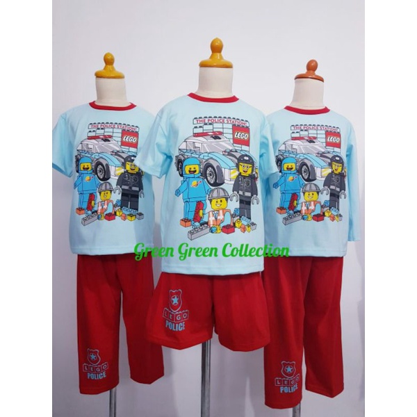 Piyama kaos anak premium Lego New