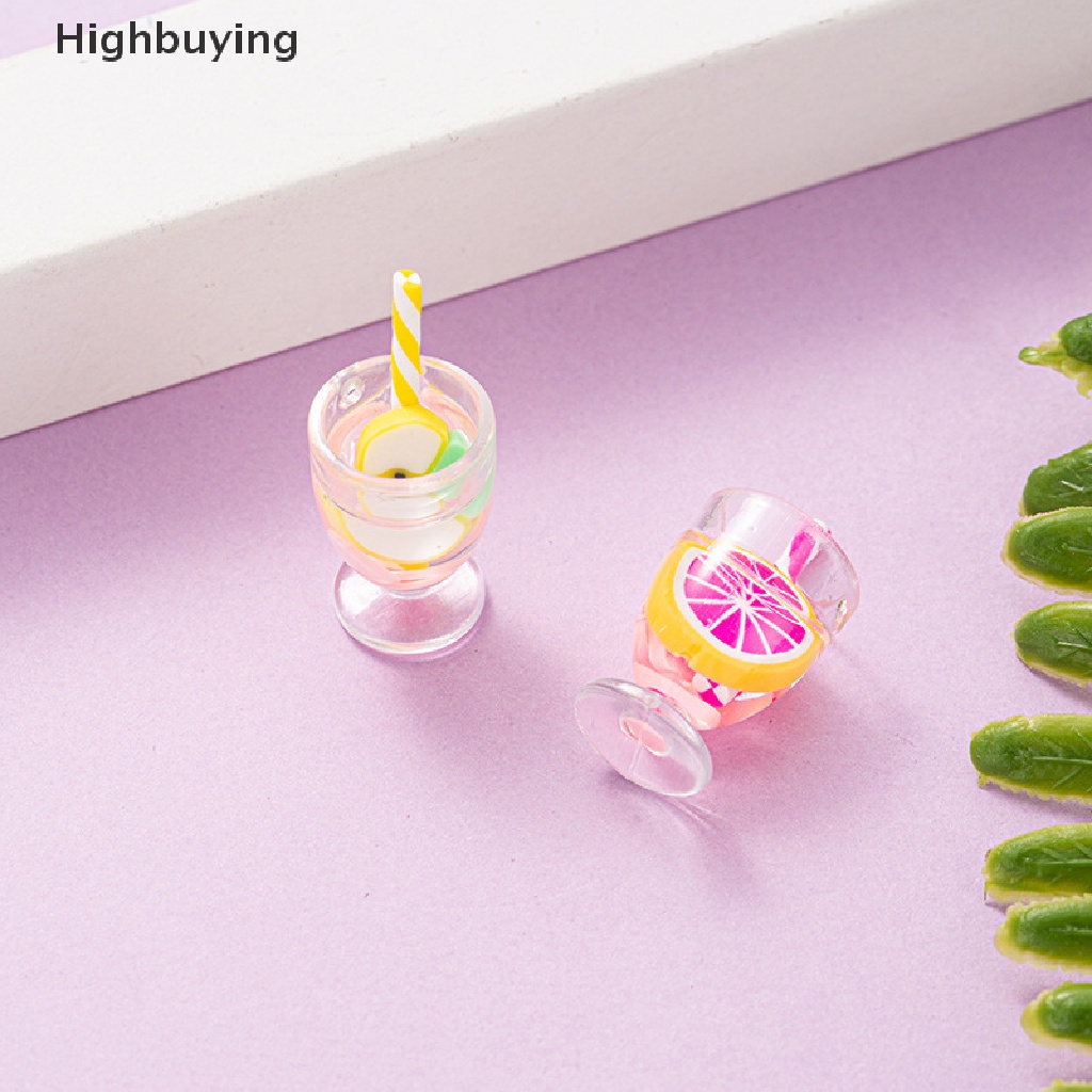 Hbid 10PCS / Set Mainan Miniatur Sippy Cup Bahan Resin Skala 1: 12 Untuk Dekorasi Rumah Boneka Glory