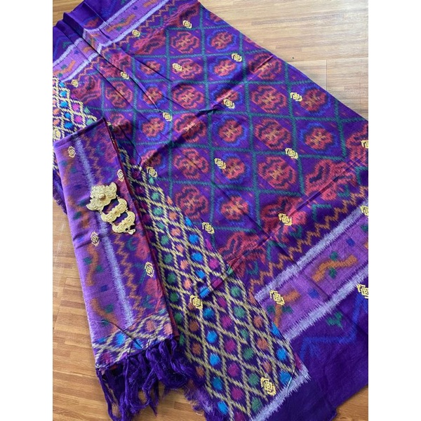 set Kamen selendang endek semi mastuli tretes tenun klungkung