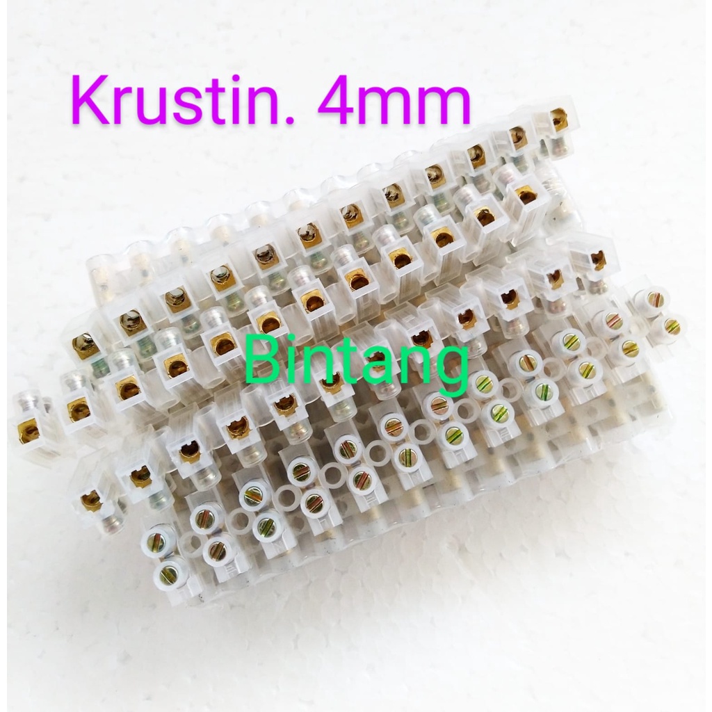 Terminal Krustin 4mm 3Akabel blok