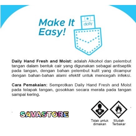 DAILY POCKET SANITIZER DISINFECTANT SPRAY - HAND SANITIZER SAKU