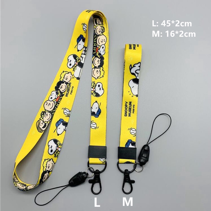 We Flower Snoopy Hello Kitty Mobile Phone Lanyard Handphone Keychain Cartoon Pikachu Pendant