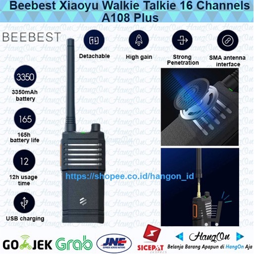 BEEBEST Xiaoyu Walkie Talkie 16 Channels 3350mAh HT Xiaomi A108 Plus