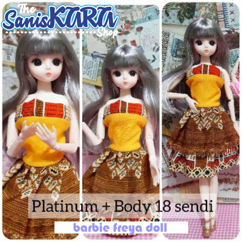 BARBIE FREYA DOLL BONEKA PIVOTAL MATA 3 DIMENSI 3D EYES