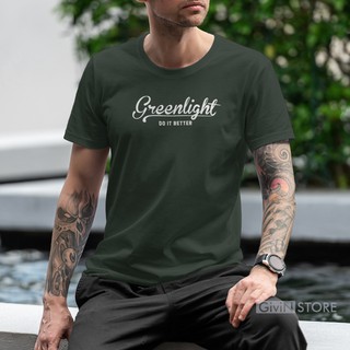  Baju  Kaos  Distro Bandung Premium Motif Green light Cotton 