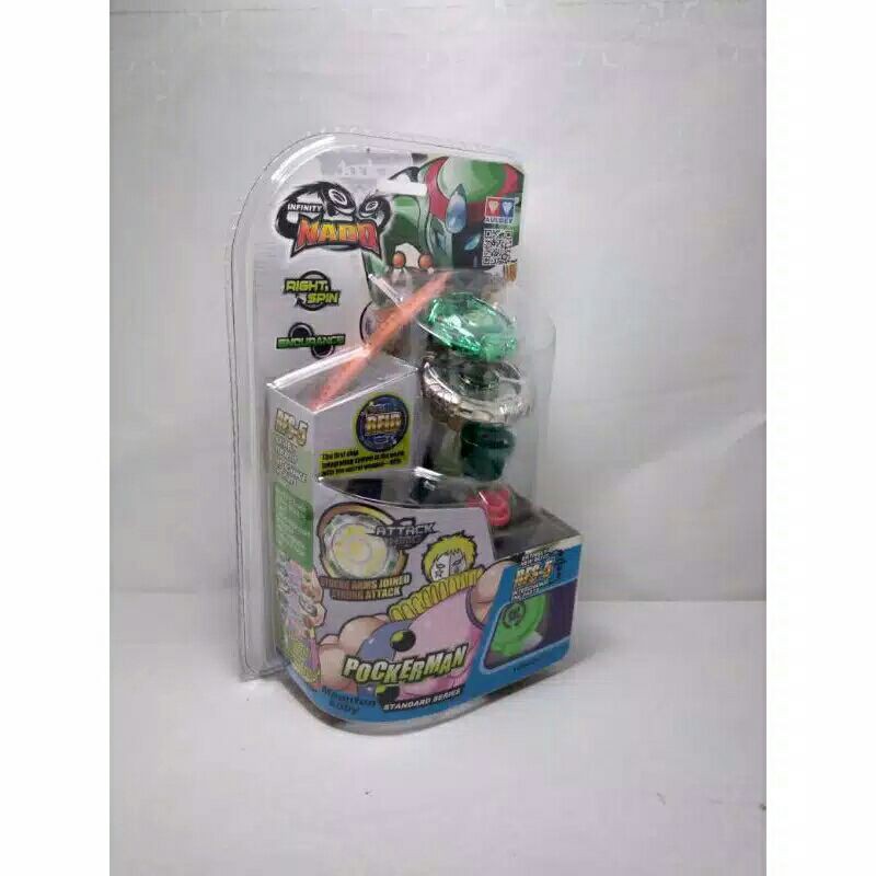 Mainan gangsing beyblade infinty nado pockerman