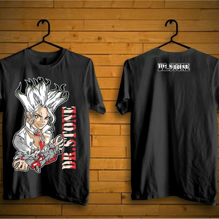 Promo Spesial Kaos Anime Senku DR Stone - Free Stiker Anime - Qeqe Warehouse