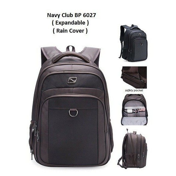 Tas Ransel Laptop Navy Club 6027