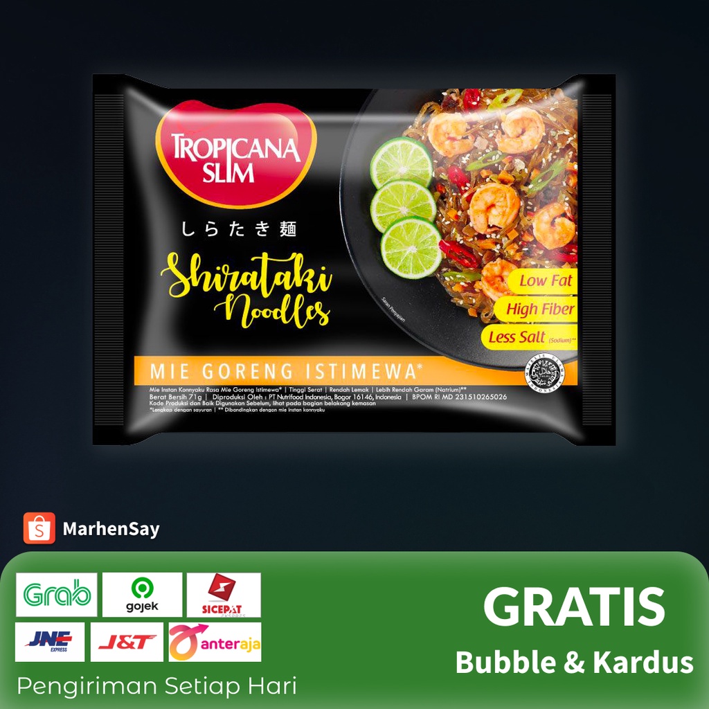 

mie shirataki tropicana slim rasa mie goreng istimewa